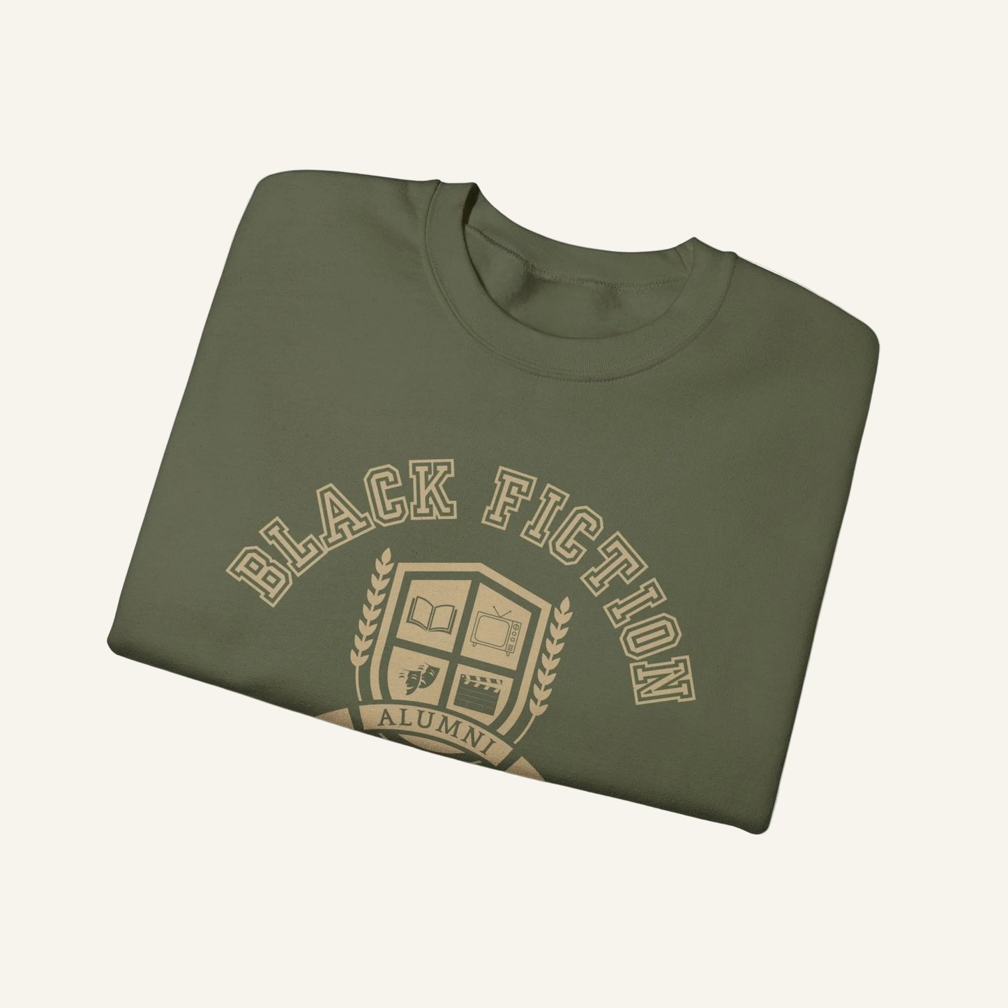 Black Fiction University Crewneck Sweatshirt