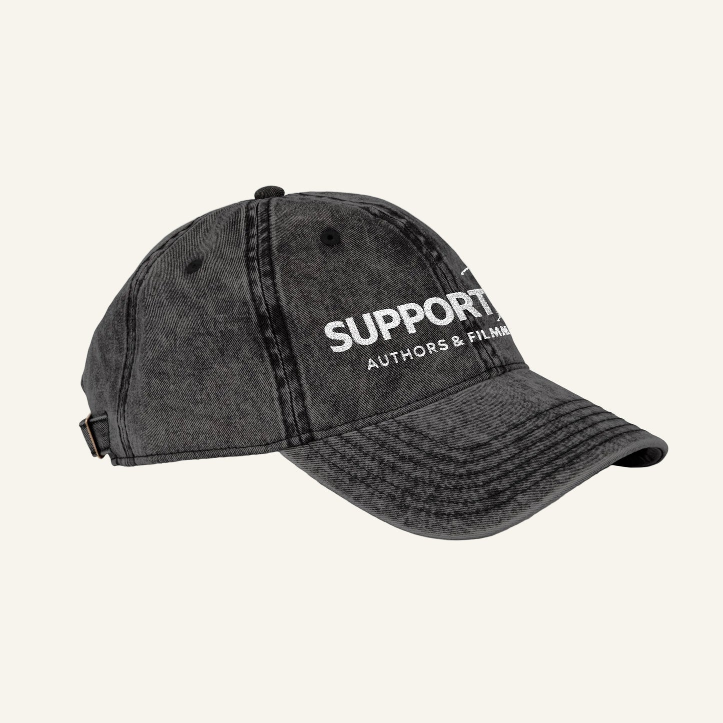 Support Indie Embroidered Washed Cotton Cap