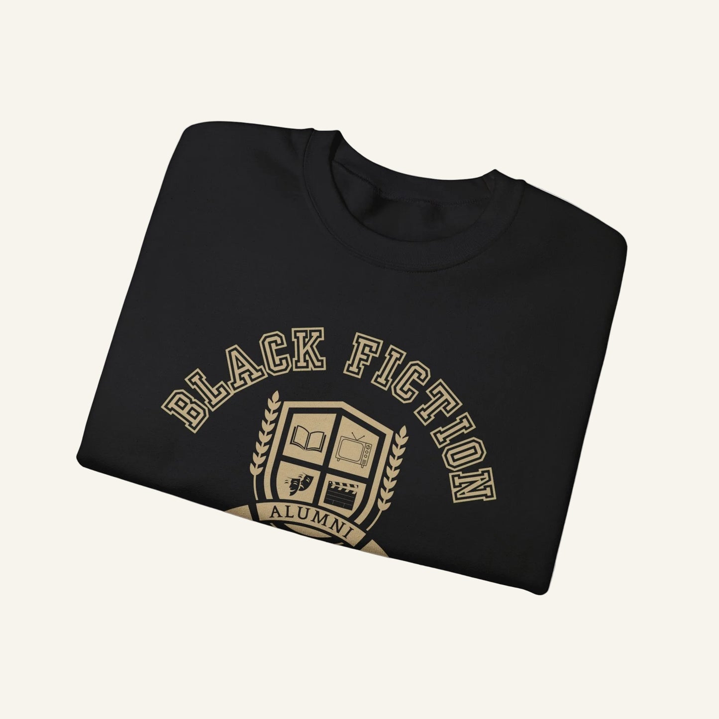 Black Fiction University Crewneck Sweatshirt
