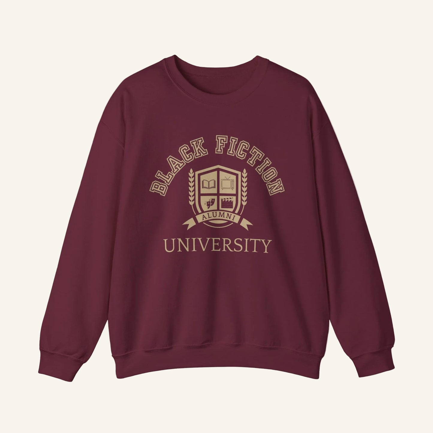 Black Fiction University Crewneck Sweatshirt