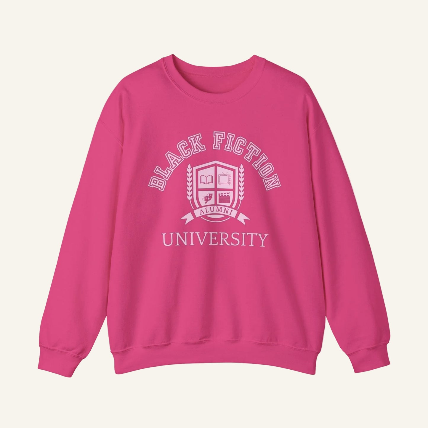 Black Fiction University Crewneck Sweatshirt