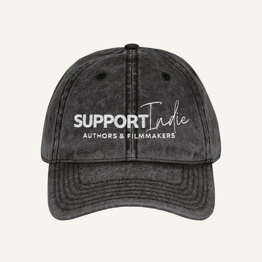 Support Indie Embroidered Washed Cotton Cap