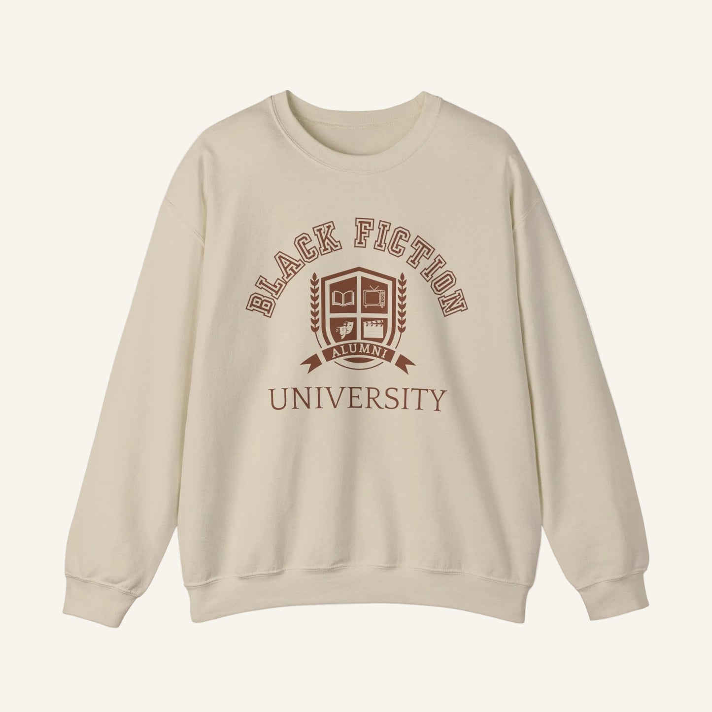 Black Fiction University Crewneck Sweatshirt