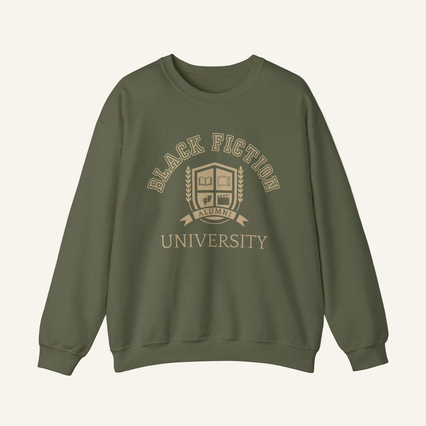 Black Fiction University Crewneck Sweatshirt